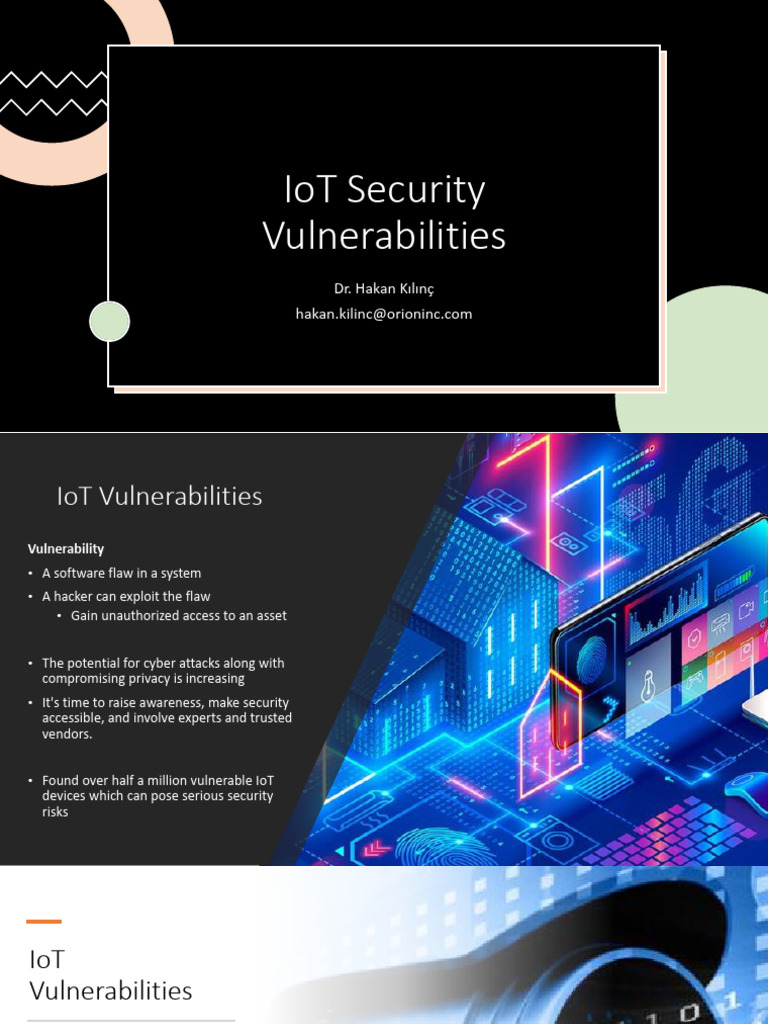 Week 6 - IoT Security Vulnerabilities | PDF | Security | Computer Security