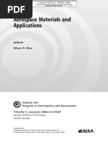 Aerospace Materials and Applications s
