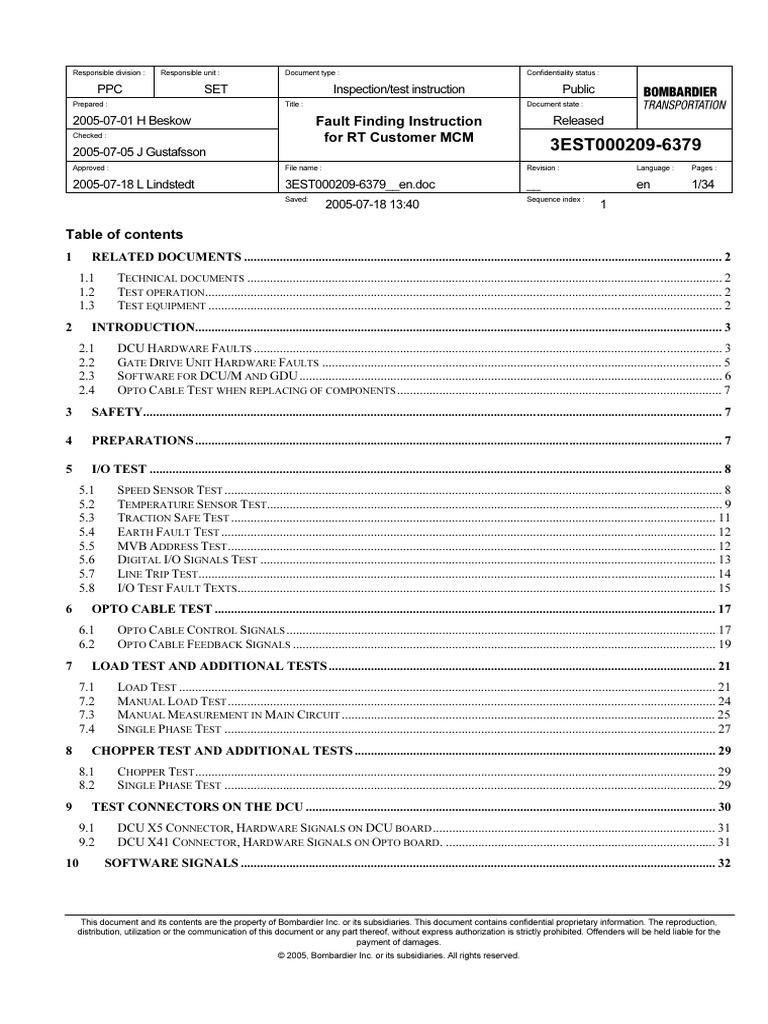 3EST000209-6379 - en - Fault Finding Instruction - MCM | PDF | Power ...
