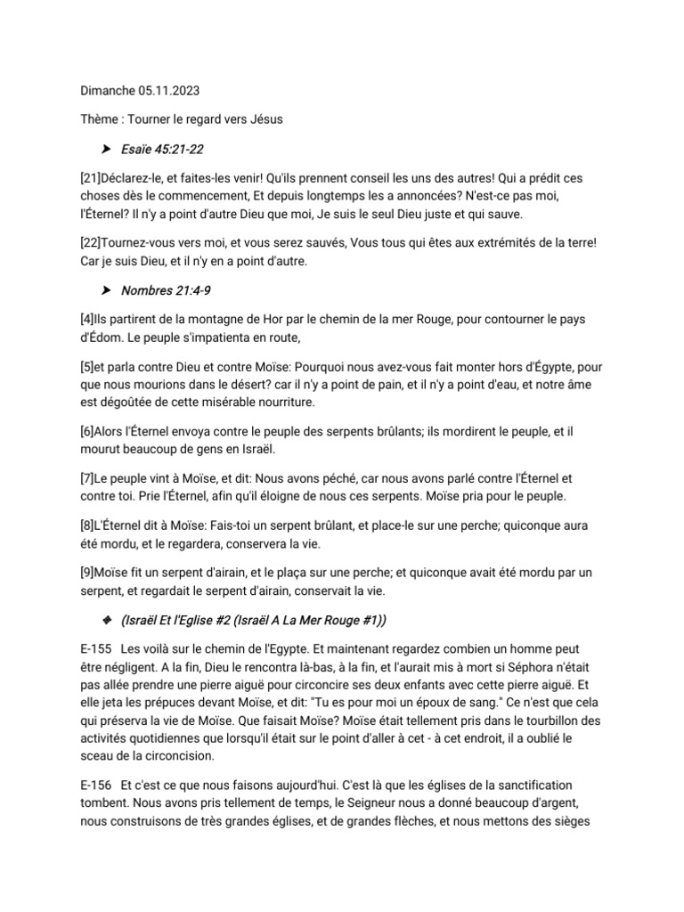 Tourner le regard vers Jésus et la foi | PDF