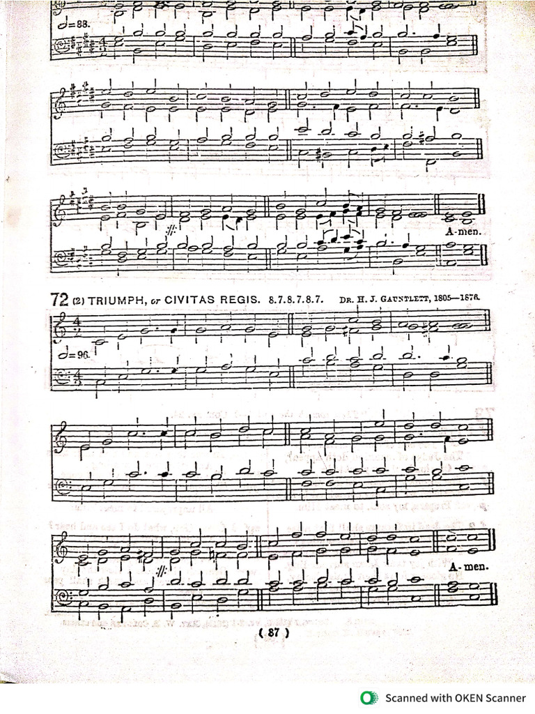 Triumph Hymn Tune. | PDF