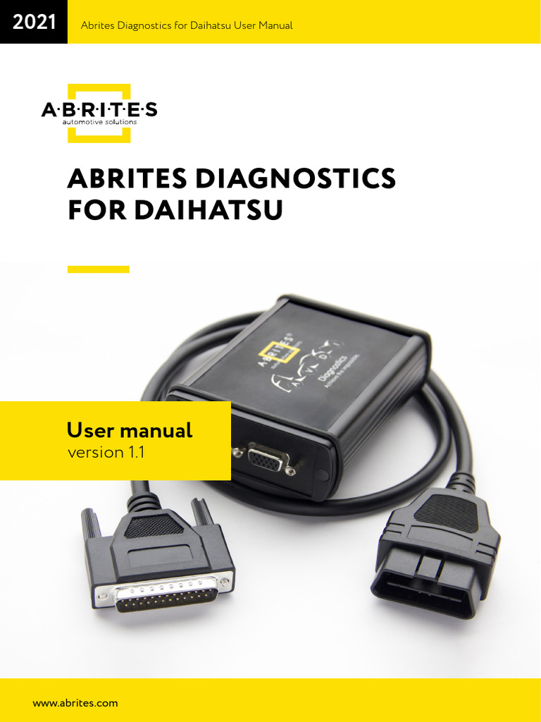 Abrites Diagnostics For Daihatsu User Manual | PDF | Microsoft Windows ...