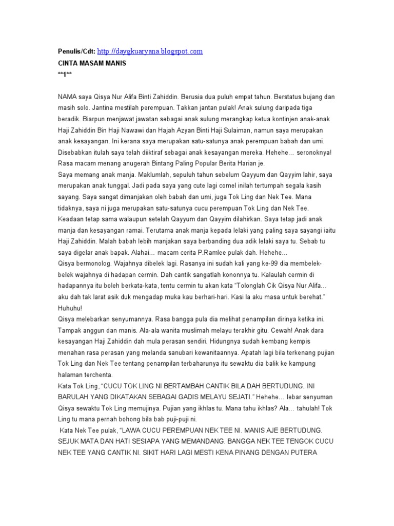 Cinta Masam Manis