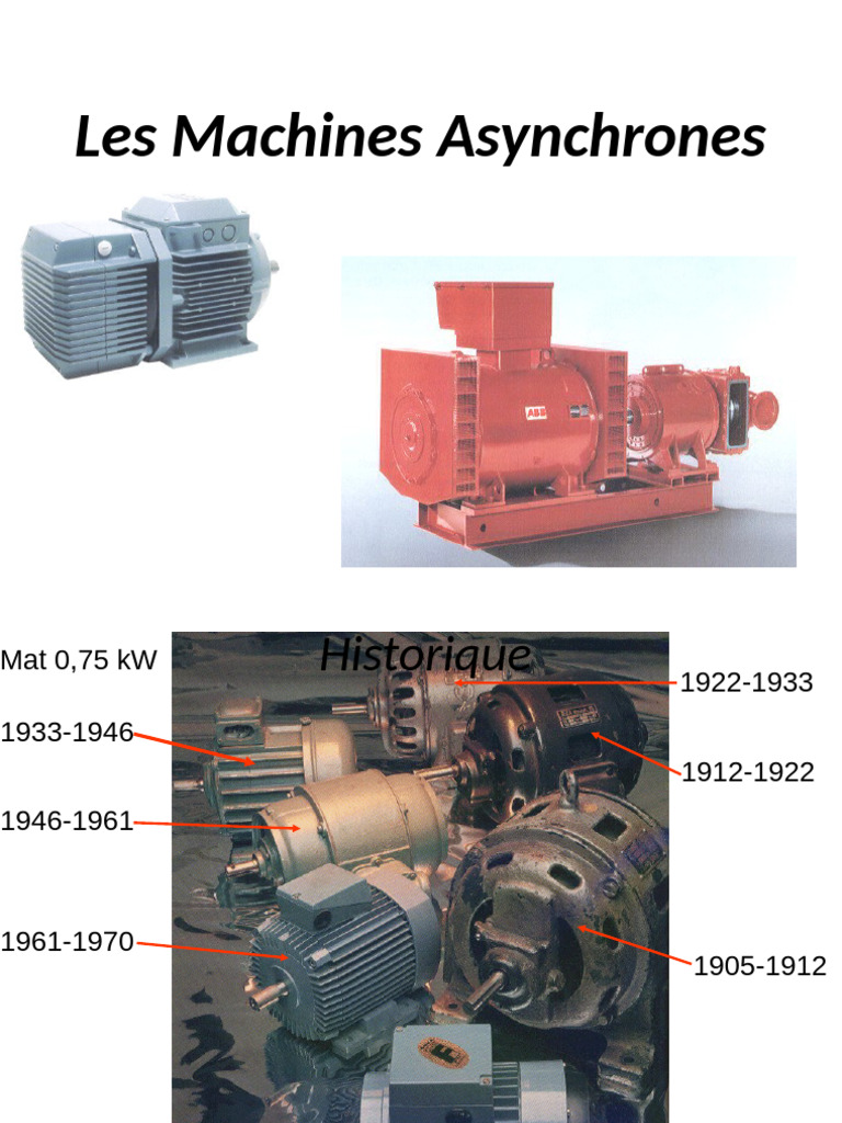 Machines Asynchrones | PDF | Machine | Électricité