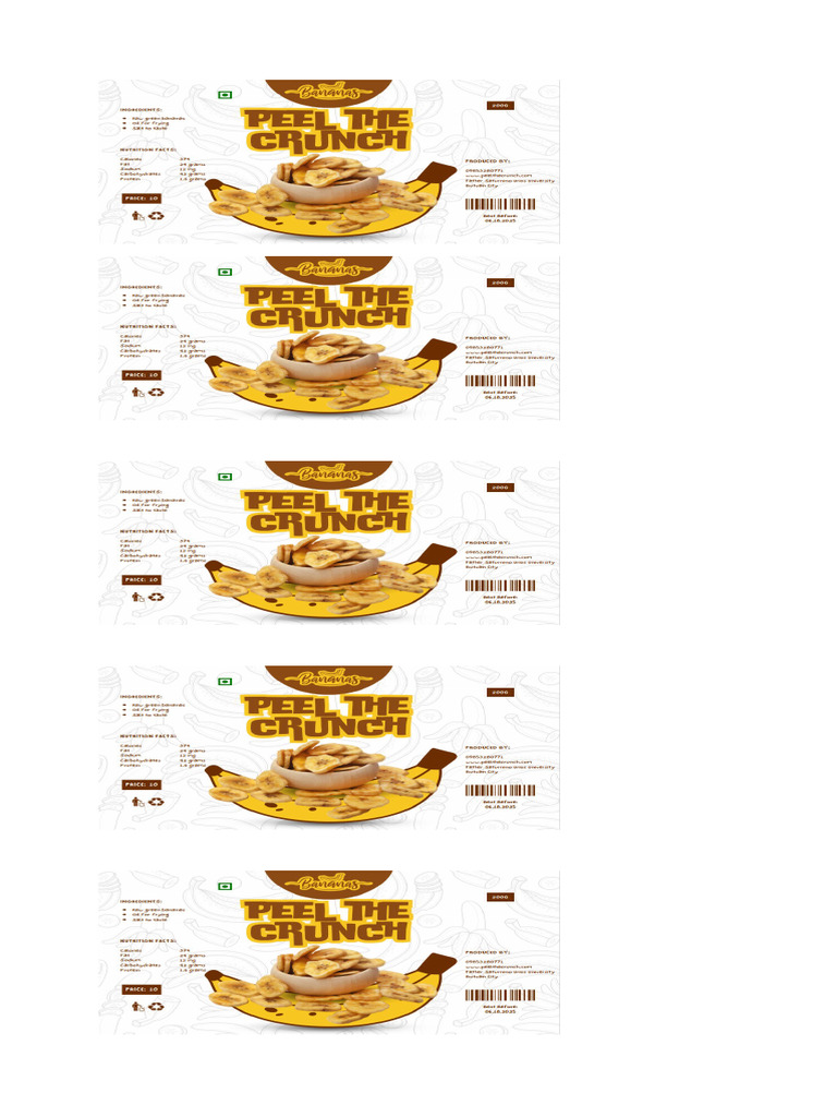 Packaging (Peel The Crunch) | PDF
