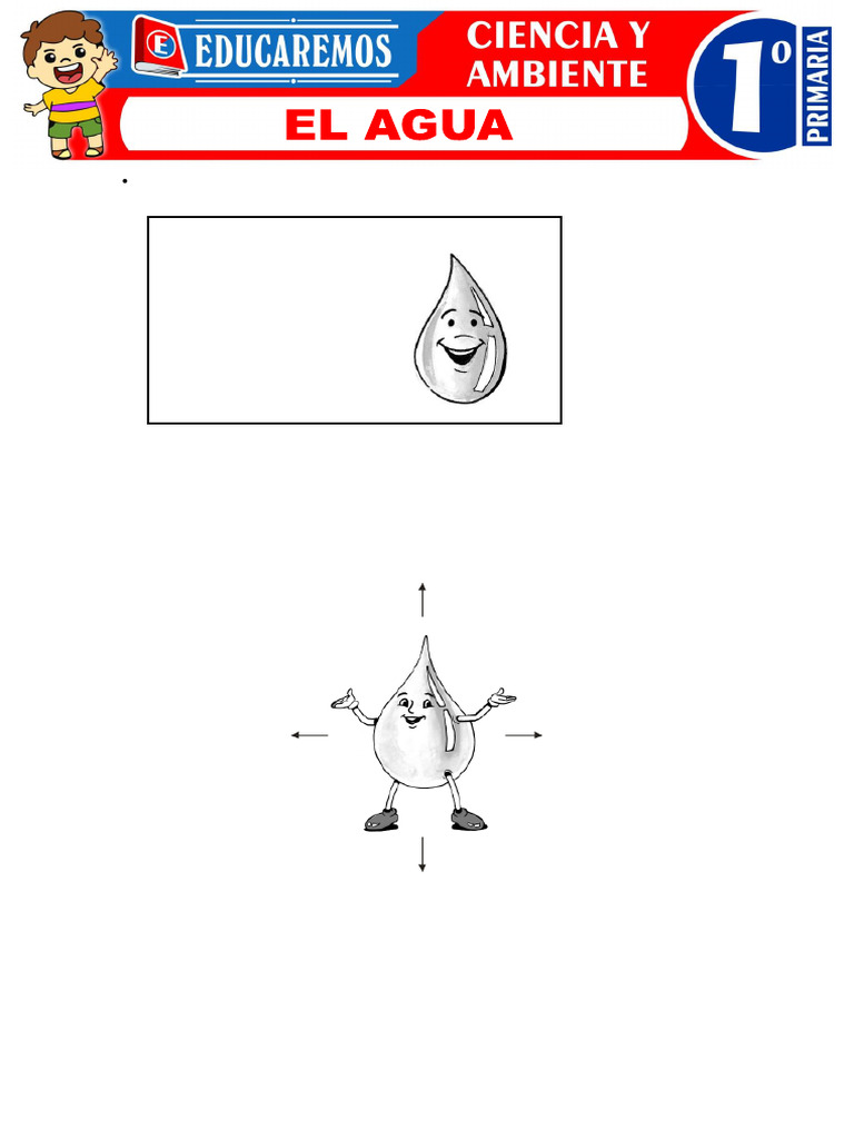 El Agua para Primer Grado de Primaria | PDF | Agua | Gases