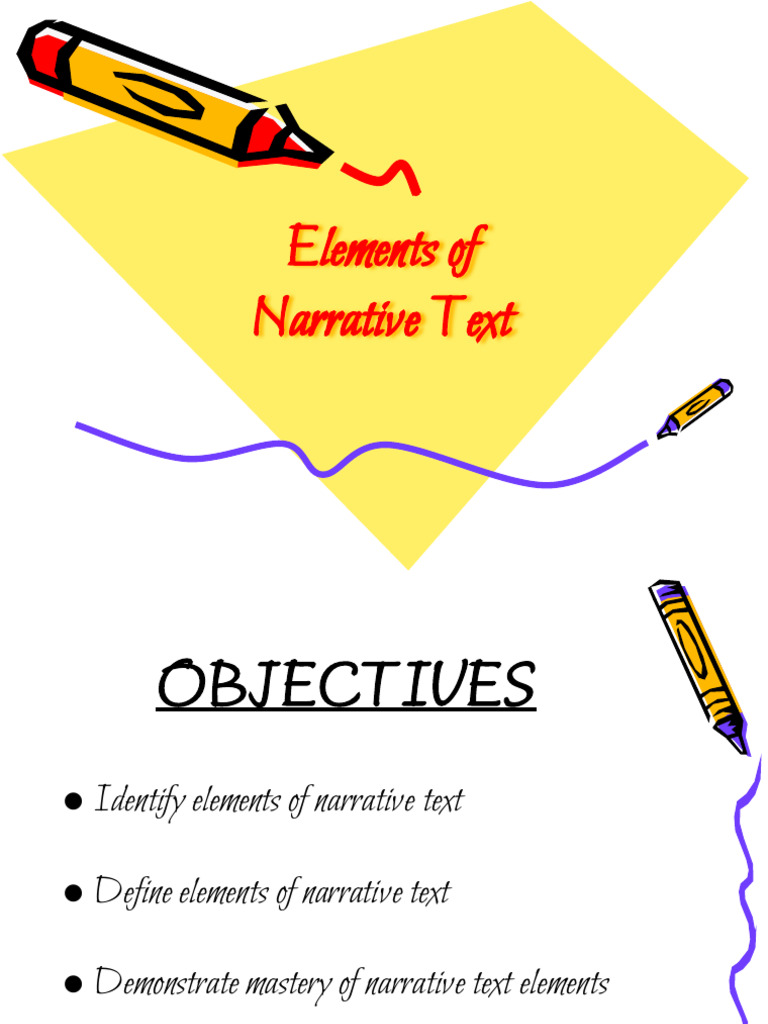 Elements of Narrative Text | PDF | Narration | Narrative