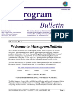 Welcome To Microgram Bulletin: Vol. Xxxvi, No. 1 JANUARY 2003