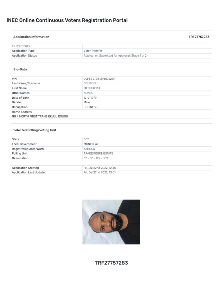 View application pdf