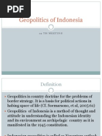 Geopolitics of Indonesia. 11th Meeting