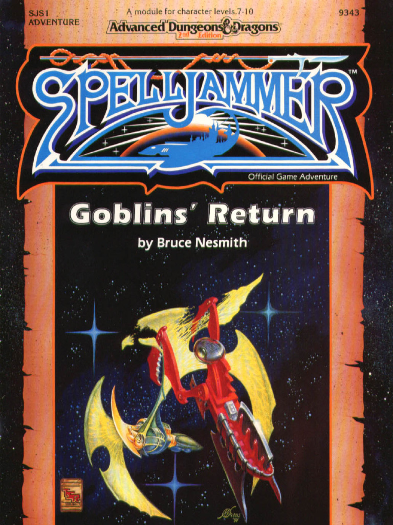 AD&D2 – Spelljammer – SJS1 Goblins’ Return – Jeu De Rôle TSR – Complet