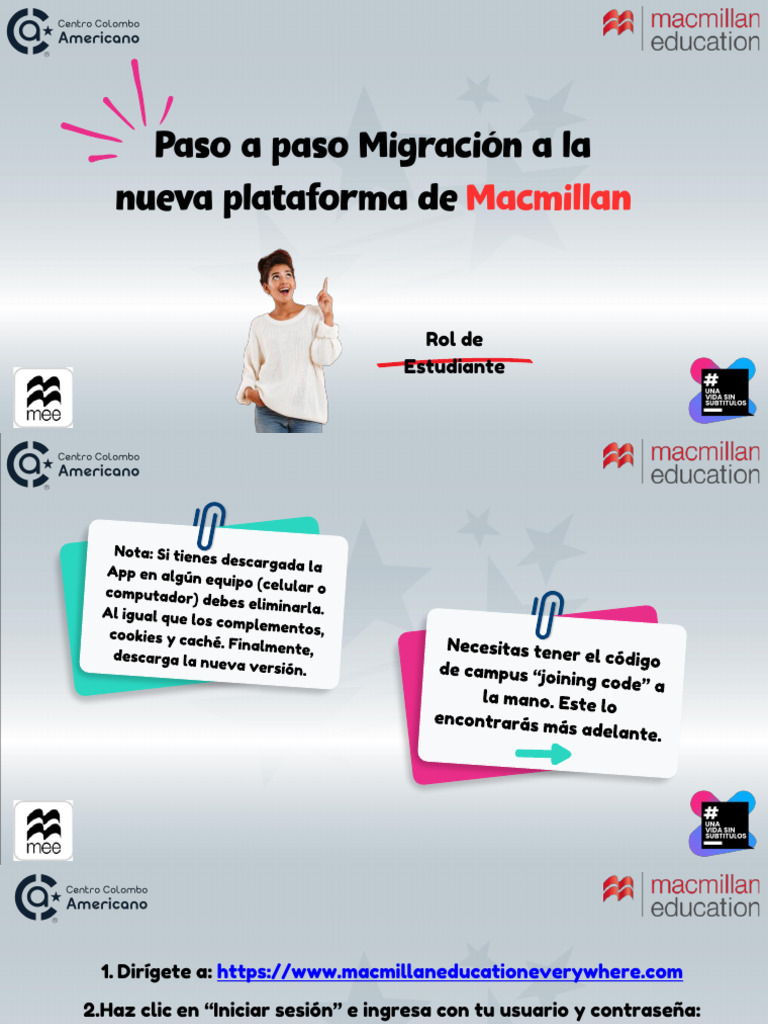 Guía para Iniciar Sesión en Macmillan Education | PDF
