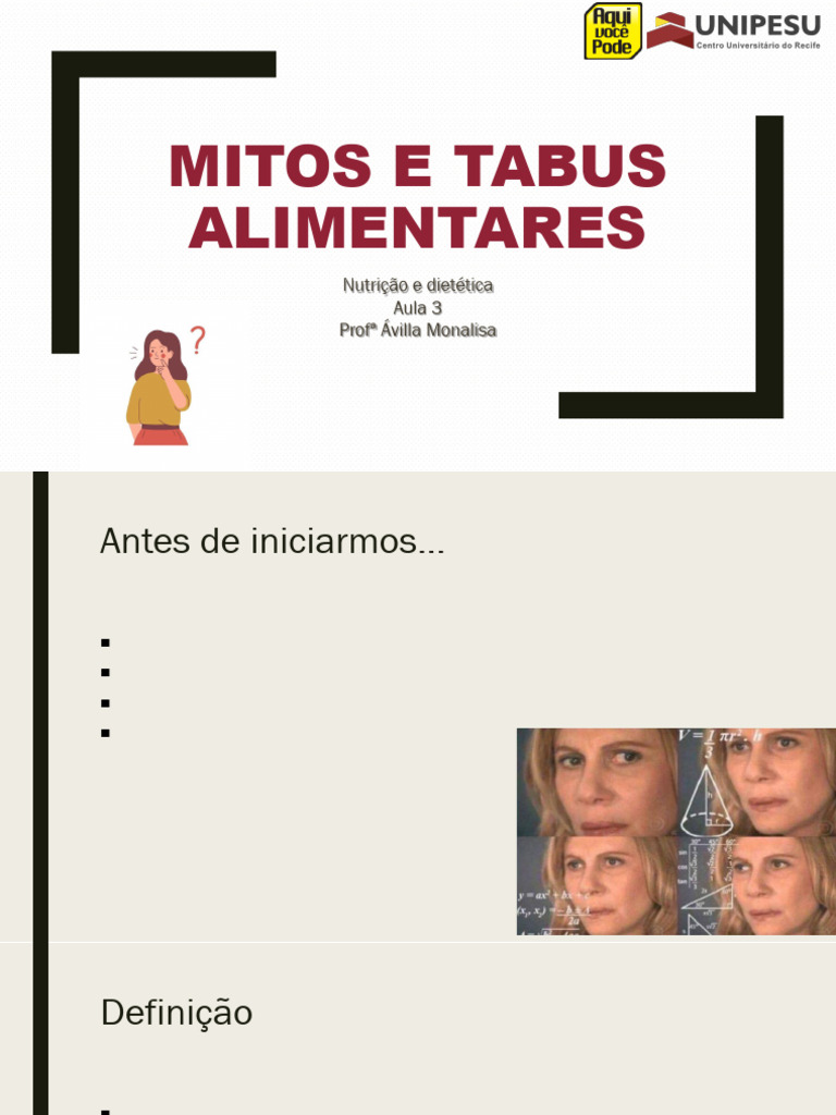 Mitos e Tabus Alimentares Desmistificados | PDF | Carne | Tabu