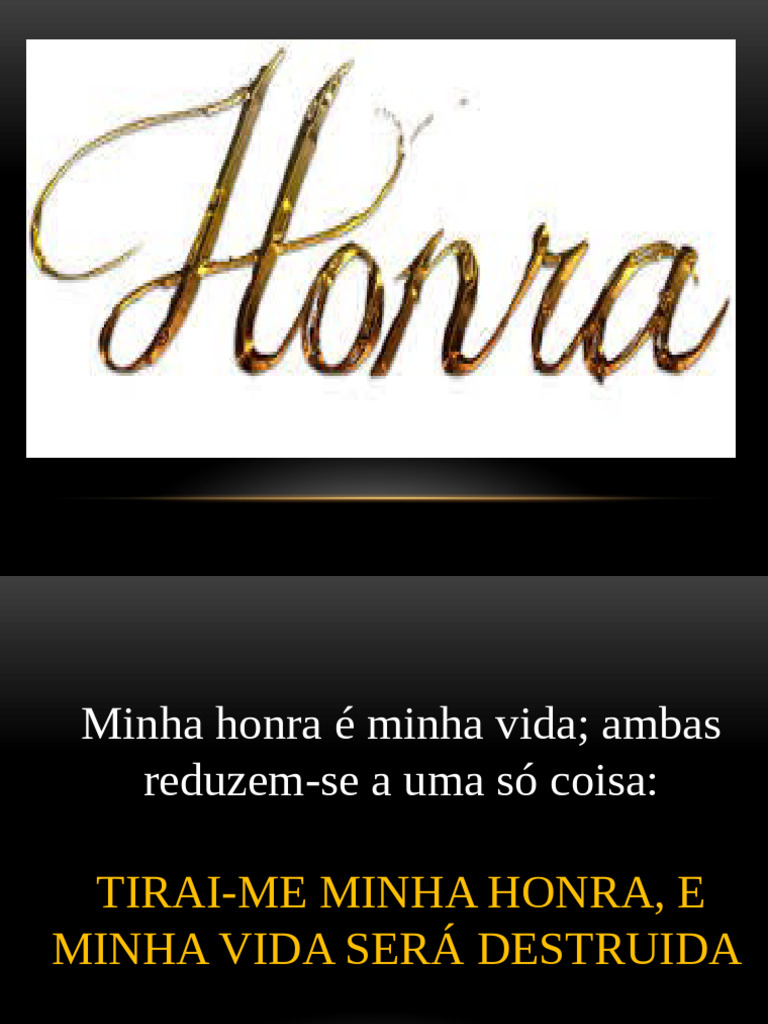Principio Da Honra Slide | PDF | Davi | Humildade