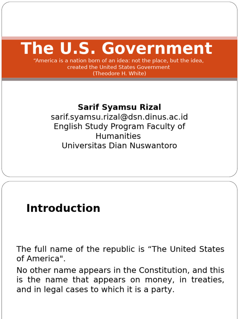 American Government | PDF | American Government | Presidents Of The ...