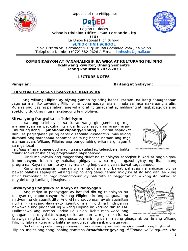 Lecture Notes in Kompan q2 | PDF