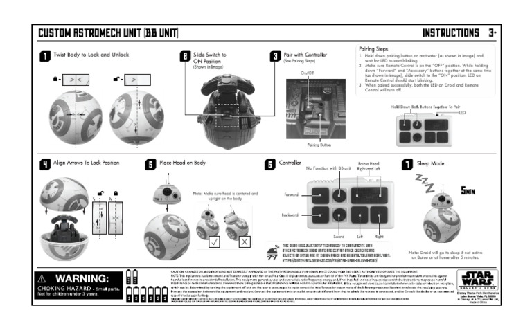 BB 8 Instruction Sheet 064019 | PDF