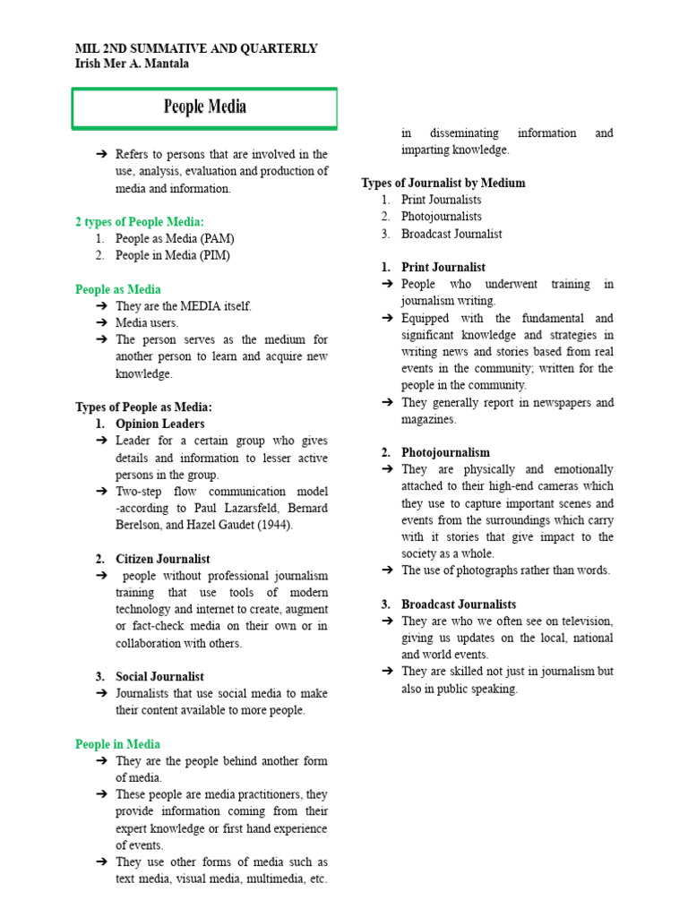 Understanding Media Types and Roles | PDF | Data Compression | Typefaces