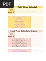 Takt Time, Cycle Time, and Lead Time Explained (+ Calculators) | PDF ...