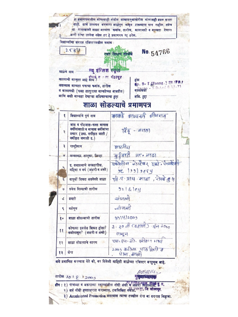 Leaving Certificate Pdf