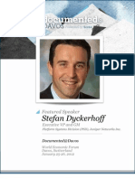 Stefan Dyckerhoff is Documented@Davos Transcript 