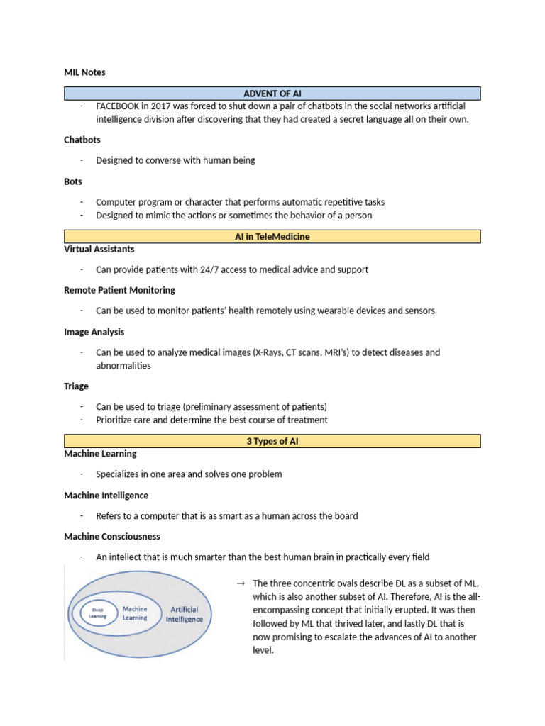 MIL Notes | PDF | Artificial Intelligence | Intelligence (AI) & Semantics