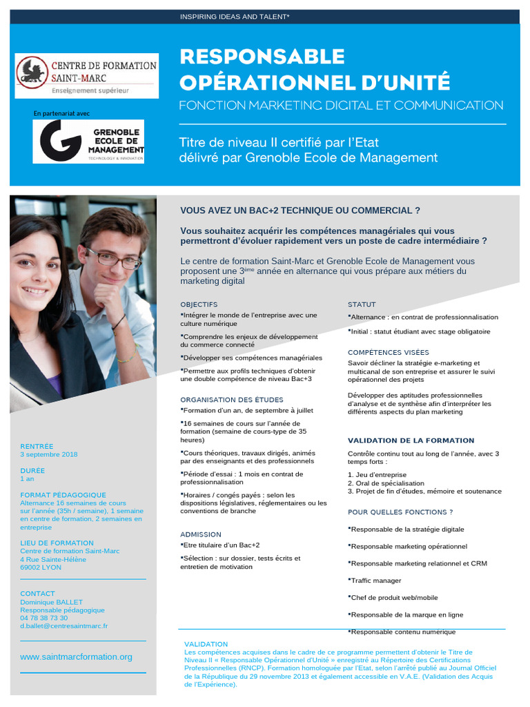 Bac+3 en Alternance : Marketing Digital | PDF | Commercialisation ...