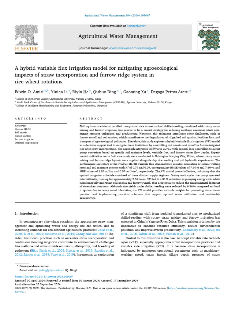 S03fk783q774240fh0403tt7 Main | PDF | Surface Runoff | Soil