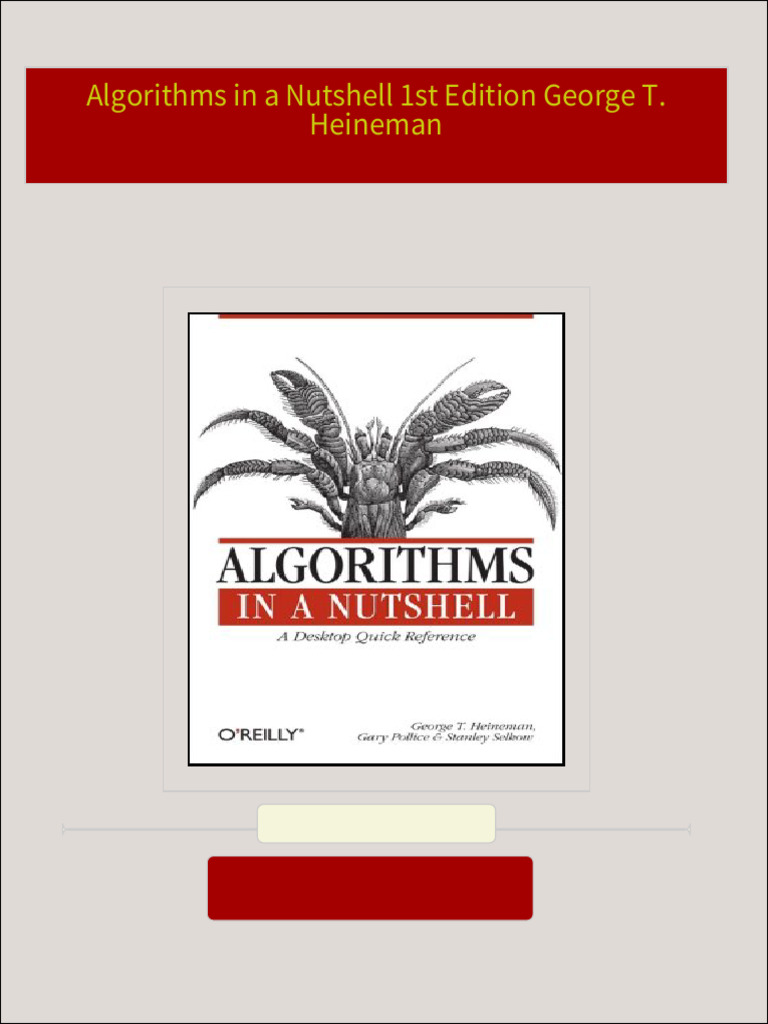 Download Complete Algorithms in a Nutshell 1st Edition George T ...