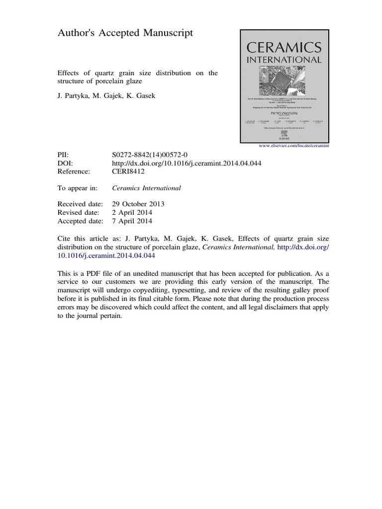 Network Former & Modifier | PDF | Silicon | Microscopy