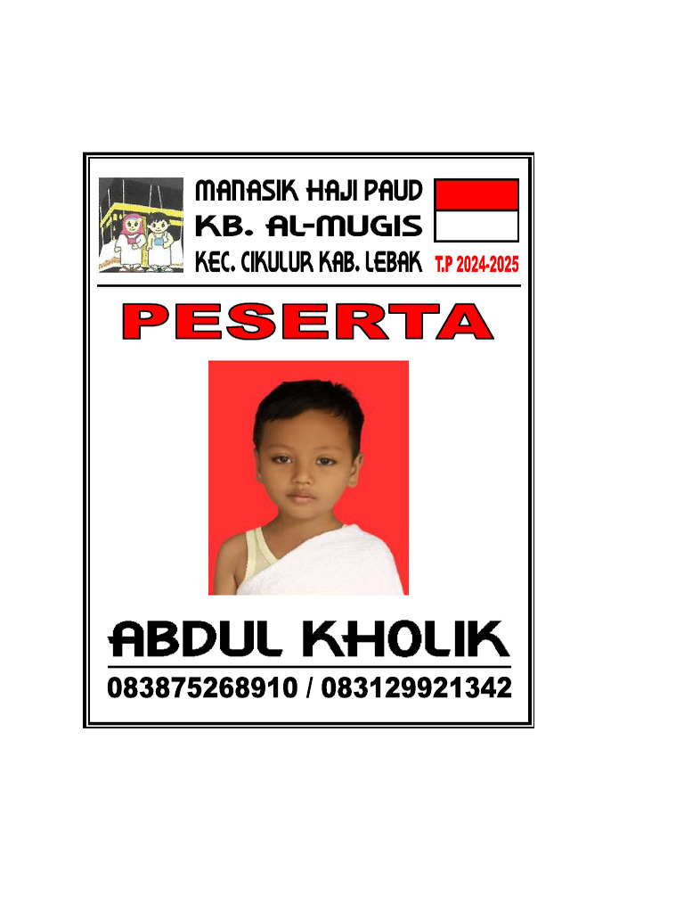 Format Kartuuu Manasik | PDF