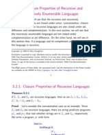 5.2: Closure Properties of Recursive and Recursively Enumerable Languages