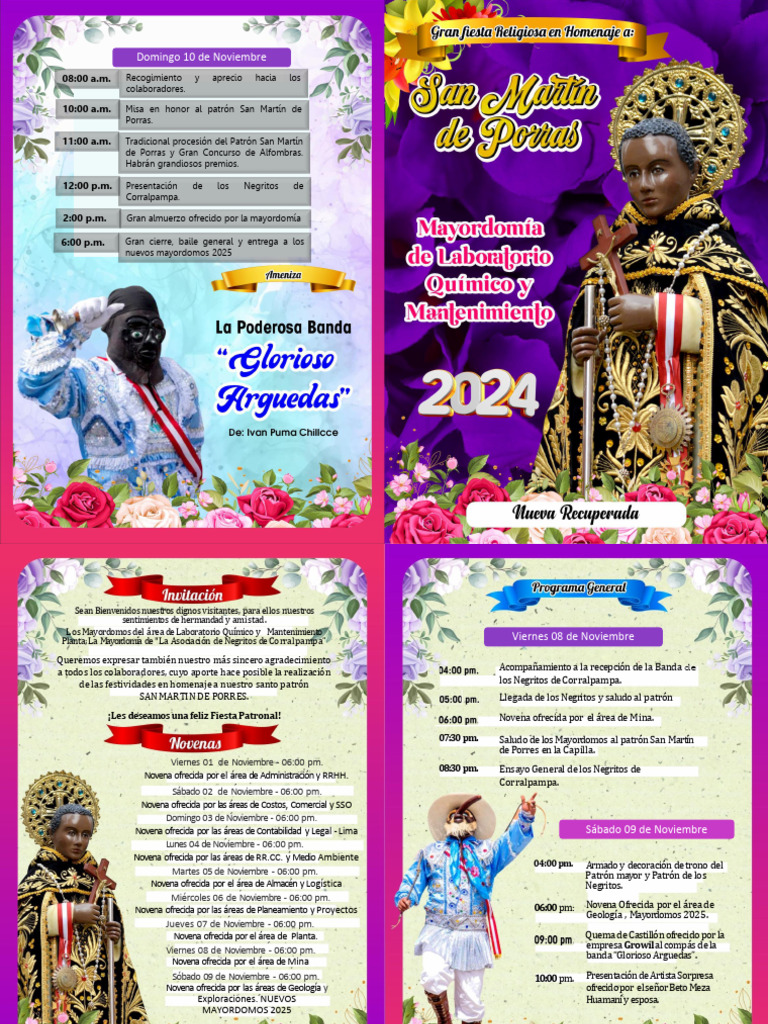 Programa Nov 2024 | PDF | Fiestas cristianas y días santos