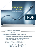Capitalized Worth Method