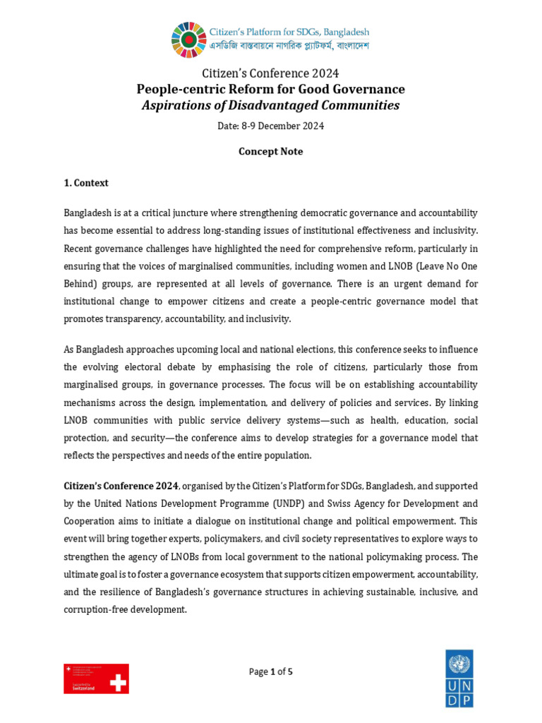 Citizen Conference 2024: Governance Reform | PDF | Governance | Policy