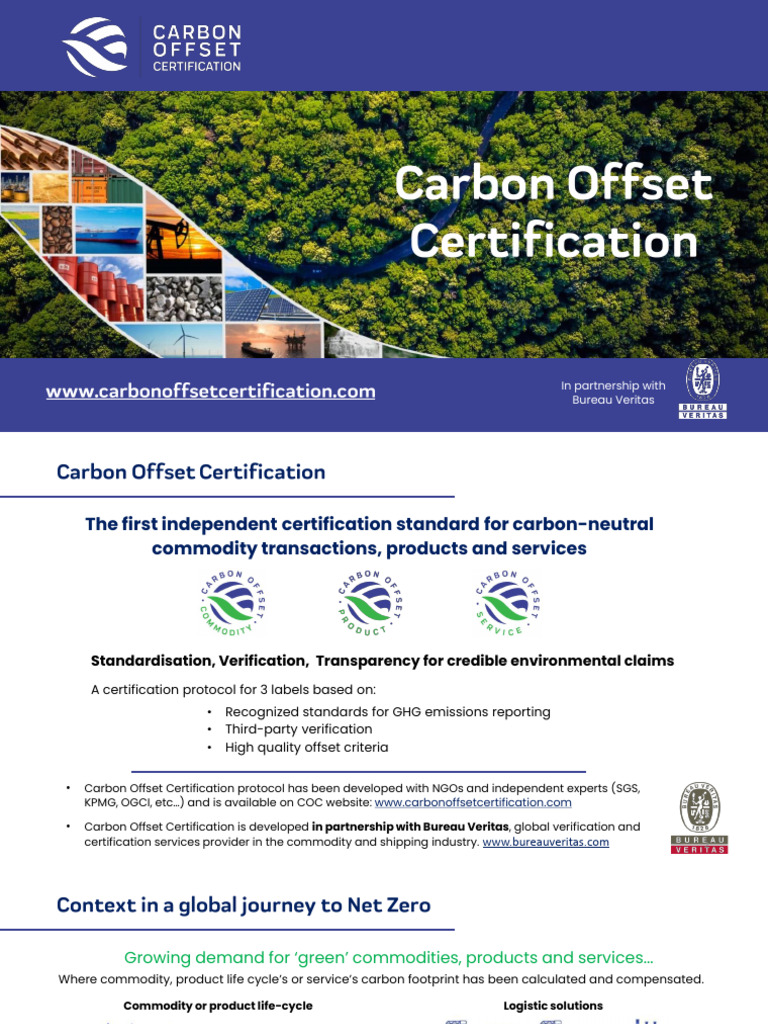 Carbon Offset Certification Presentation | PDF | Carbon Footprint ...