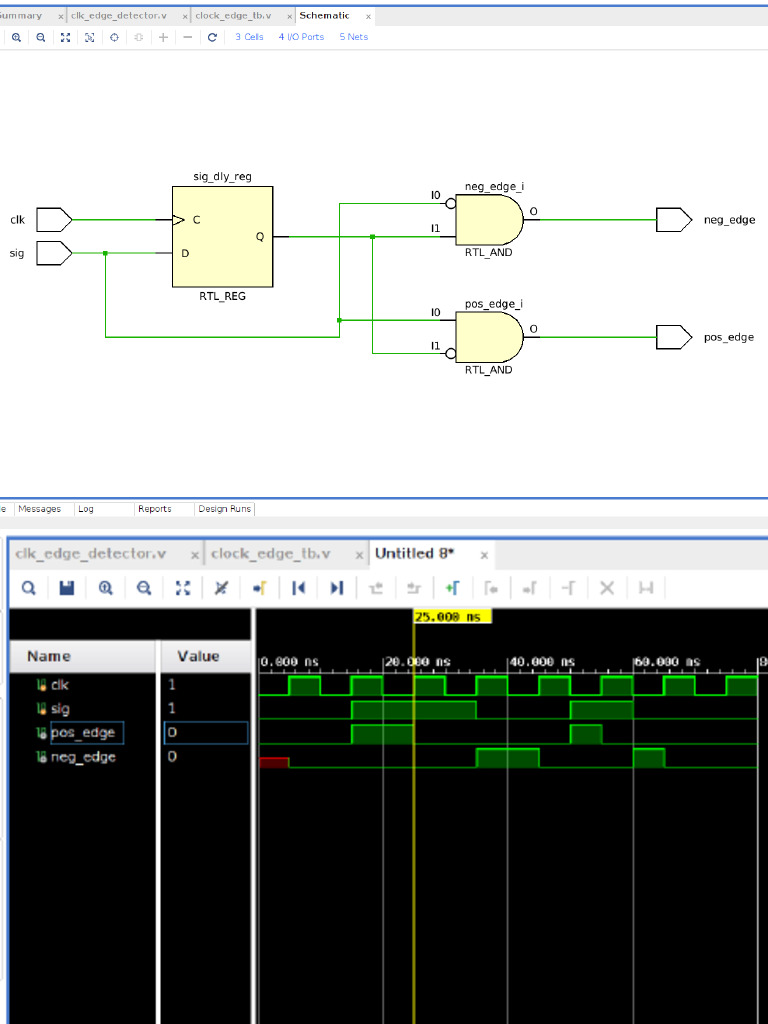 Clock Edge Detector | PDF
