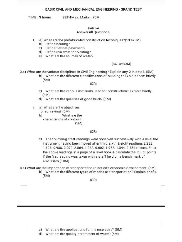 BCME Model Paper 1 - 23-24 | PDF