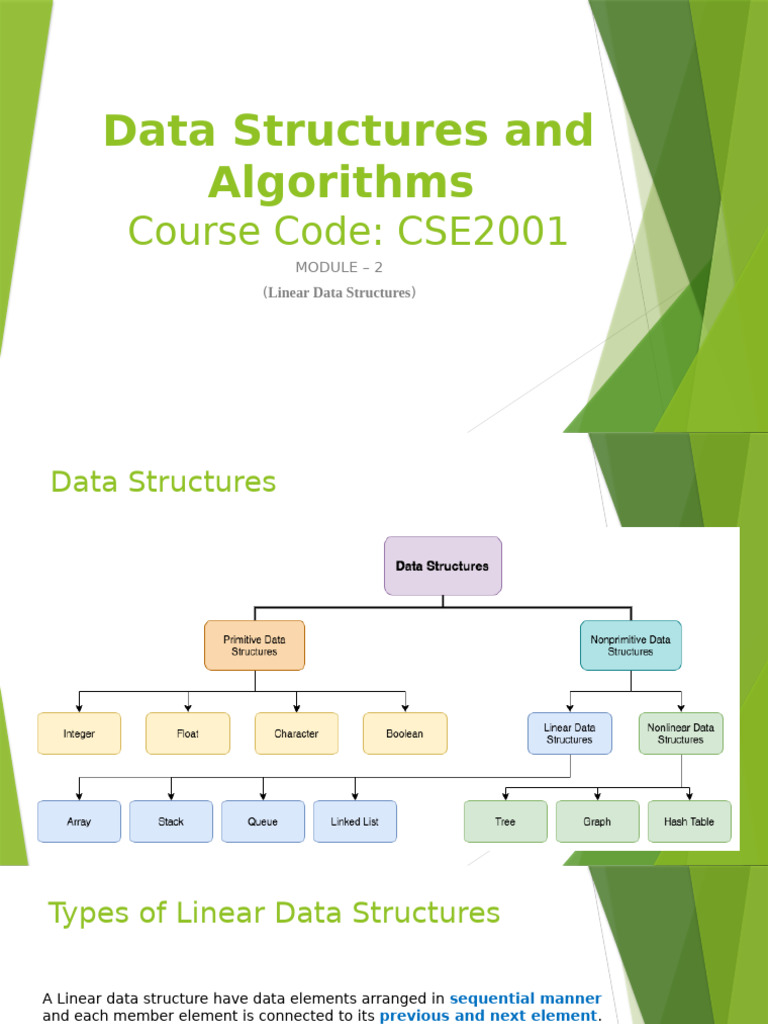 Module No 2 Linear Data Structures | PDF | Queue (Abstract Data Type ...