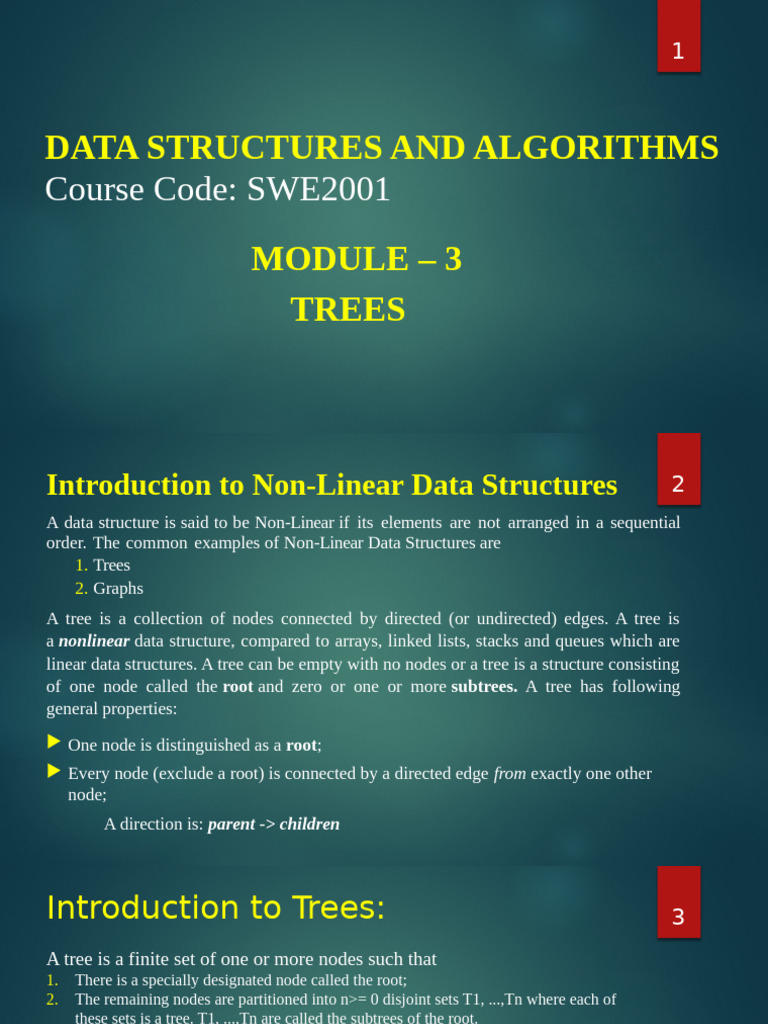 Data Structures: Intro to Trees | PDF | Algorithms And Data Structures