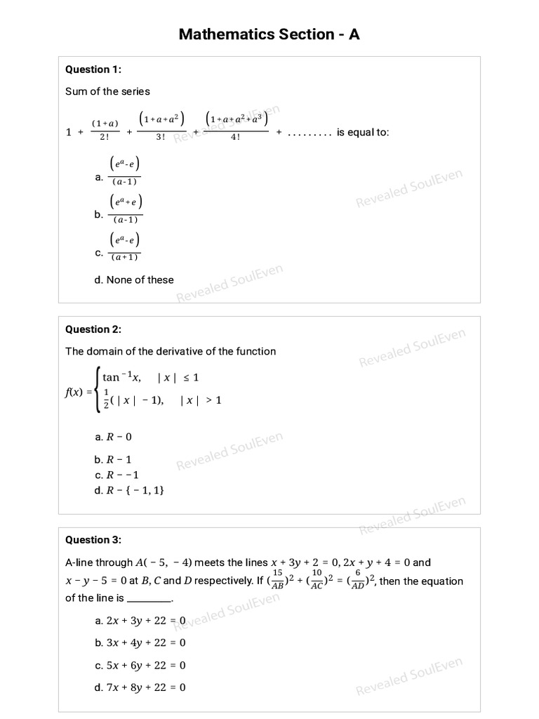 JEE Mains Faad Test - 4 | PDF | Logarithm | Variance