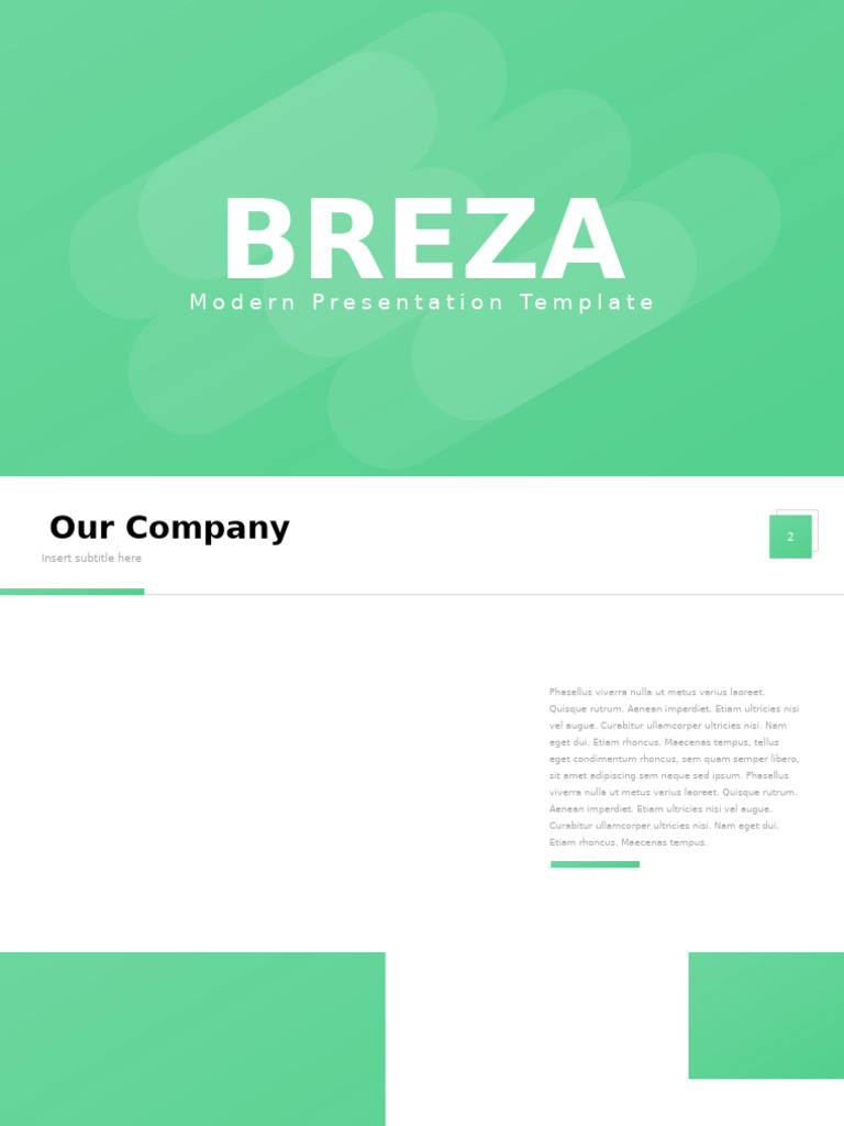 Modern Business Presentation Template | PDF