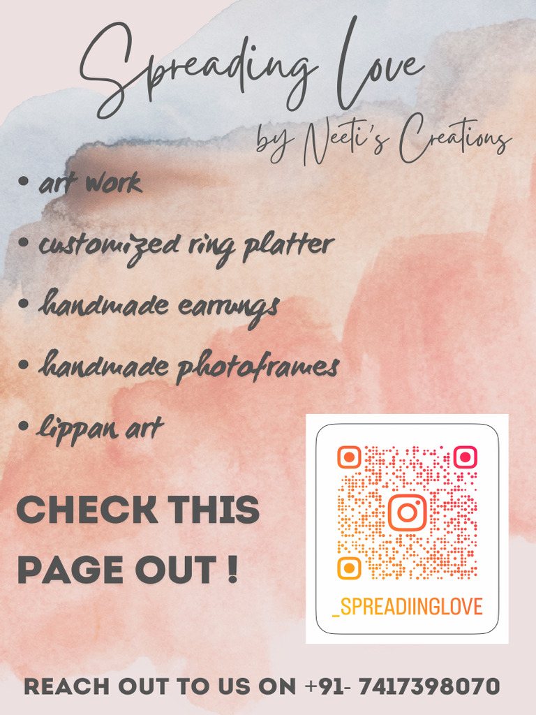 Spreading Love by Neeti's Creations | PDF