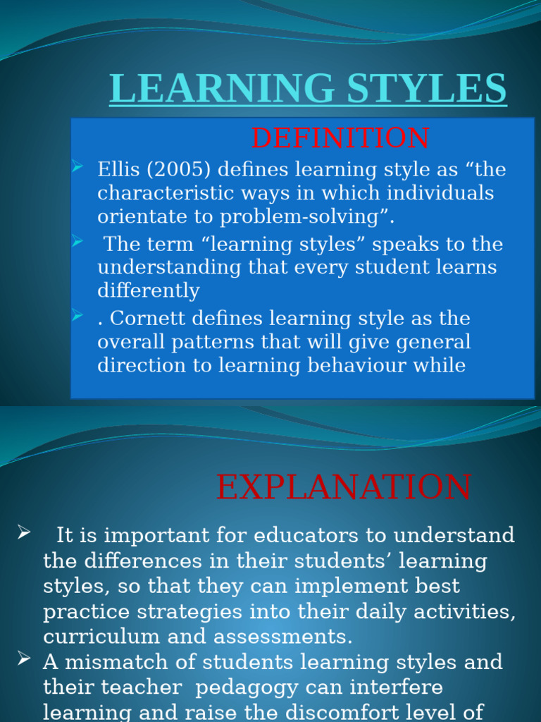 Understanding Learning Styles in Education | PDF | Learning Styles ...