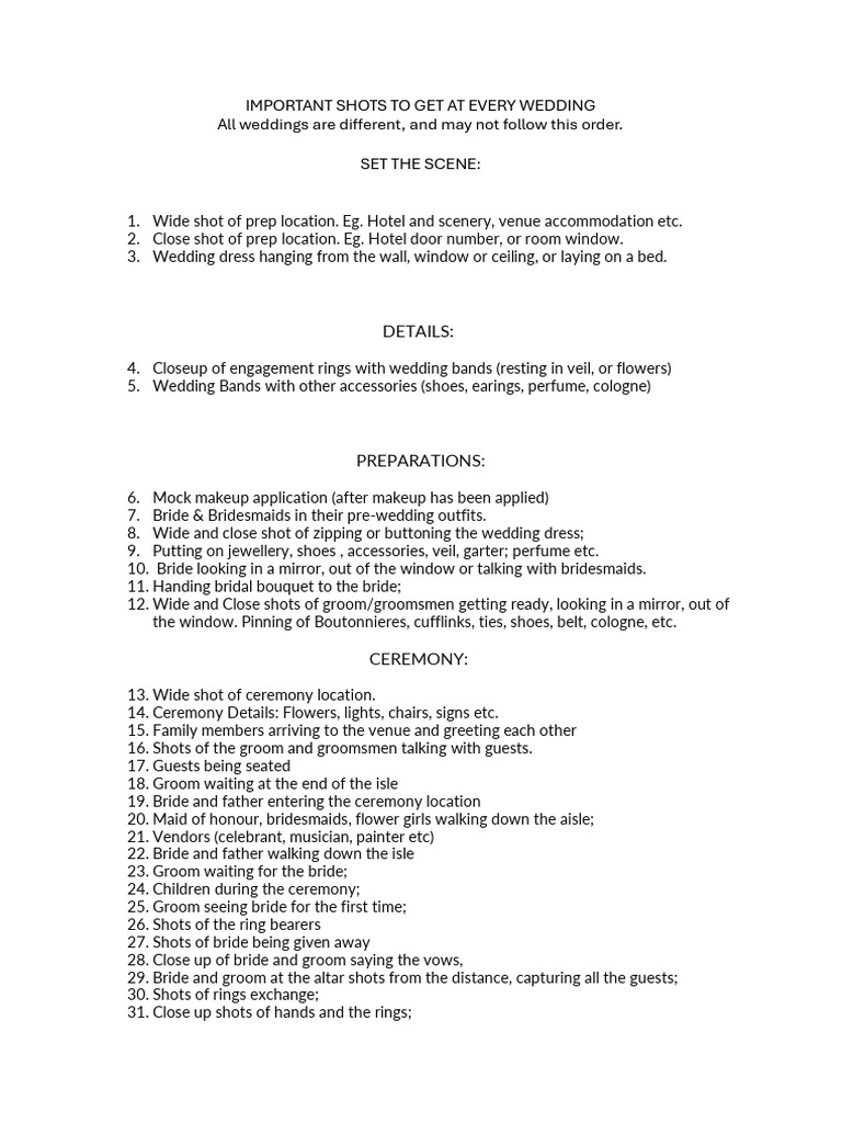 Dont Miss These 68 Shots PDF Bridesmaid Wedding