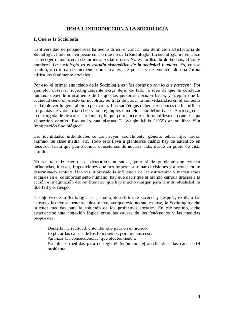 Introducción a la Sociología y sus Usos | PDF | Sociología | Sociedad