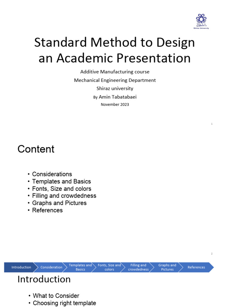 Academic Presentation Design Guide | PDF | Writing | Text