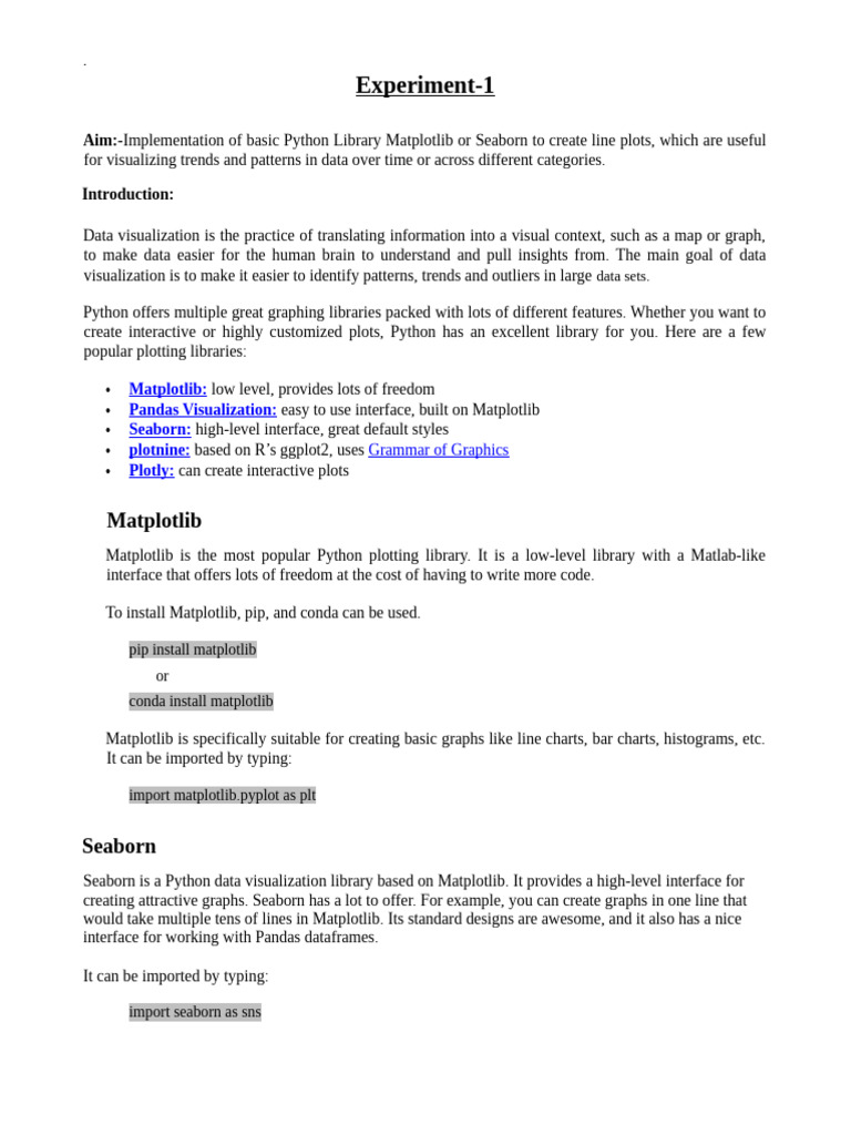Matplotlib Basics for Data Visualization | PDF | Software | Computer ...