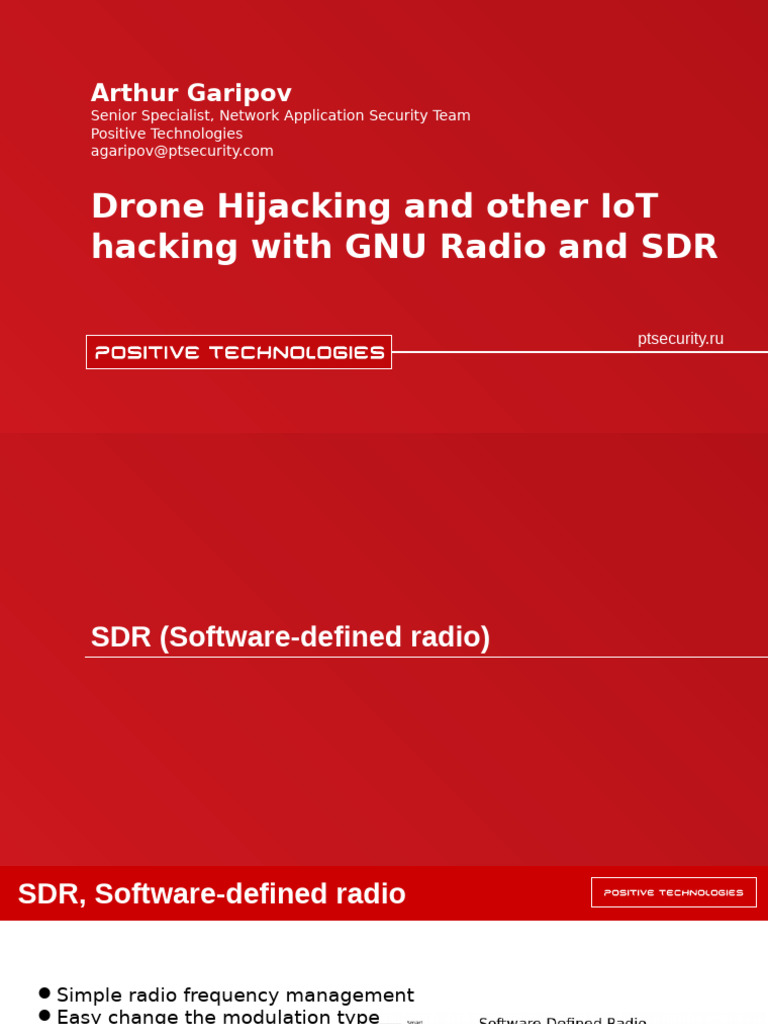 Drone Hijacking with SDR Techniques | PDF | Software Defined Radio | Radio