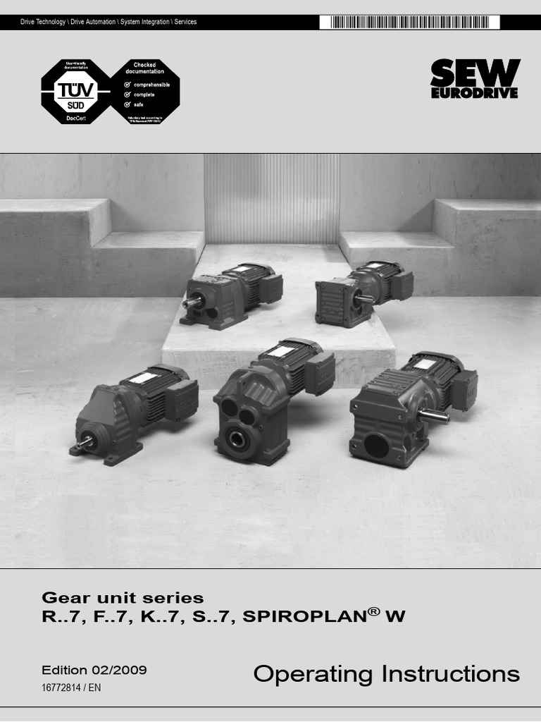 Sew Operating Manual - English (2009) | PDF | Gear | Electrician